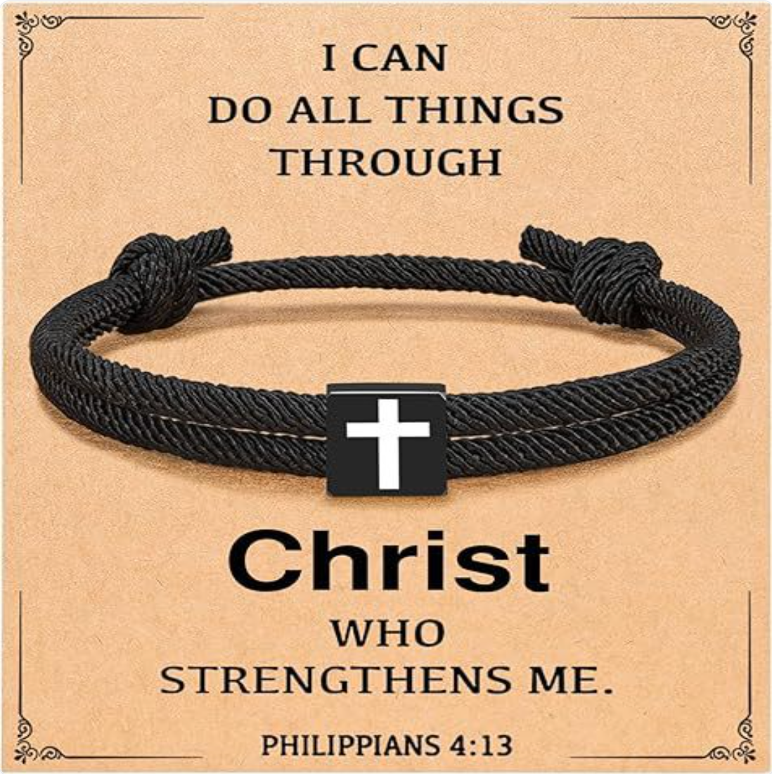 Milan Rope Braided Cross Bracelet