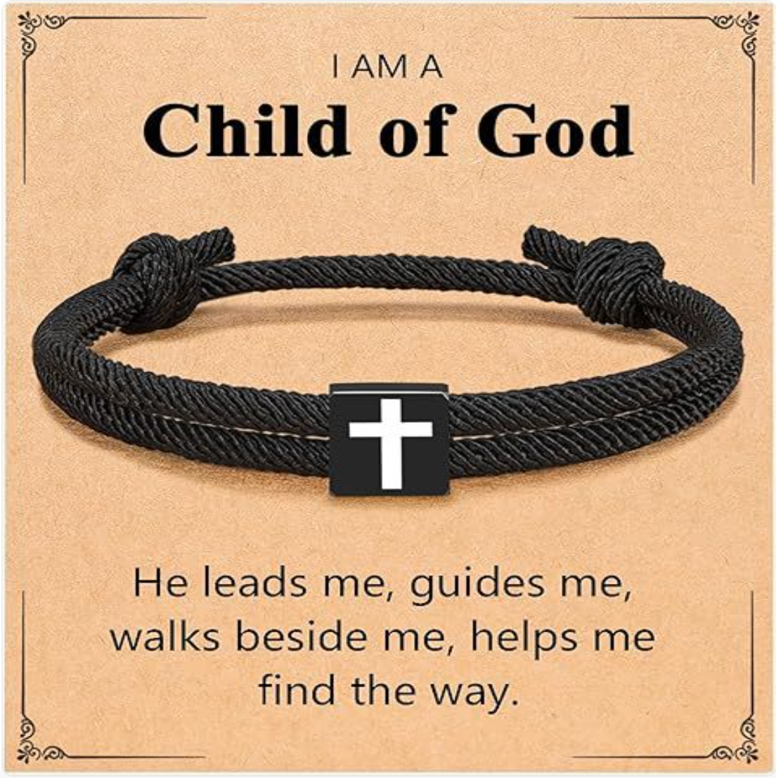 Milan Rope Braided Cross Bracelet